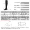 Fashion Winter Thigh High Boots Women Genuine Leather Natural Wool Women Long Boots High Heels Large Size Women Over Knee High Boots