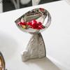 Creative White Mountains Fruits Bowl Storage Tray Silver Metal Plates Hotel Restaurant Fruit Plate Kitchen Dessert Cutlery