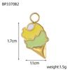 CARLIDANA Personalized Flower Stainless Steel Rabbit Pendant Strawberry Gold Plated Charm ice cream Enamel DIY Accessories