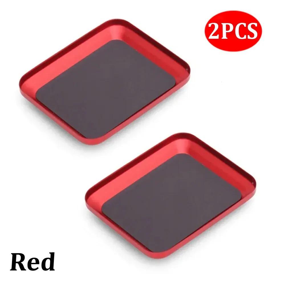 2PCS Multipurpose Magnetic Screw Tray Plate Aluminum Zinc Zinc Alloy Screws Disk Storage Plate  Automotive