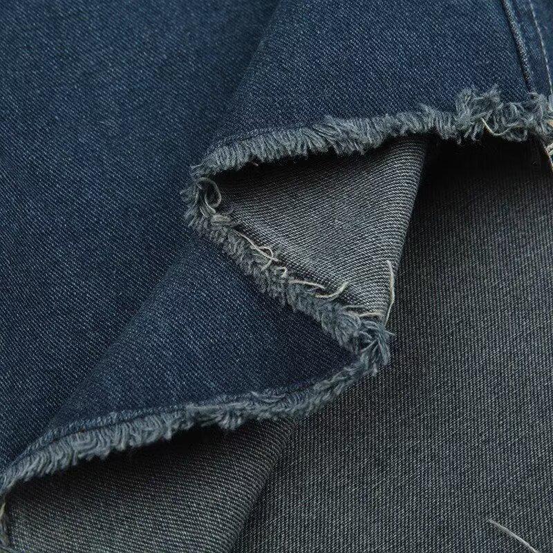 European & American Plus Size Gradient Denim Slimming Skirt - Trendy Autumn/Winter Women's Street Fashion