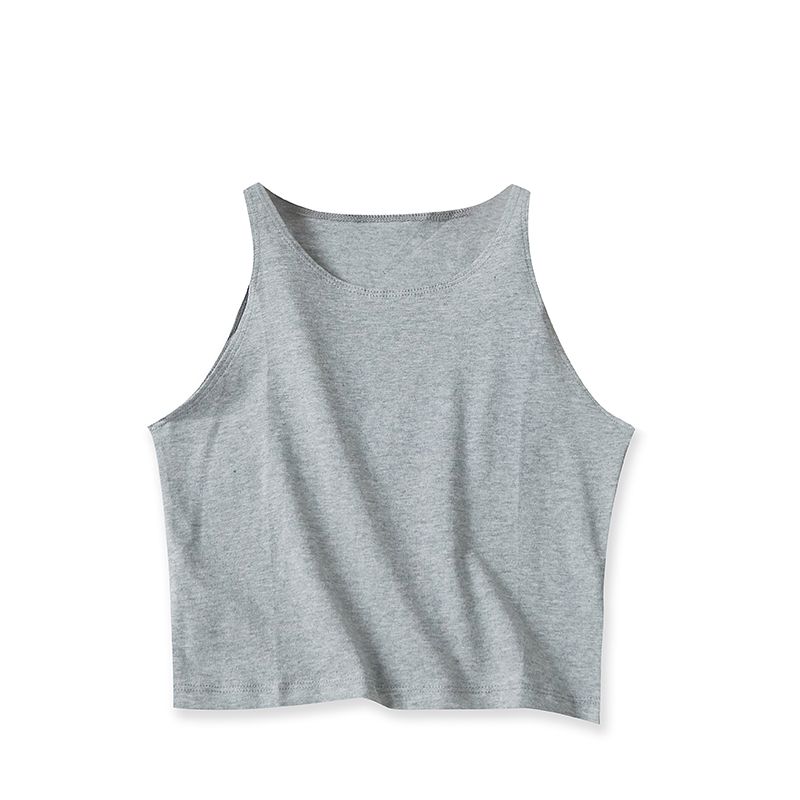 Inner Cotton Pullover Short Chic Multicolor Vest
