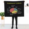 Pharmacist's Brain Funny Pharmacist Pharmacy Tech T-Shirt Throw Blanket Plush Fuzzy Cozy Blanket for Couch Sofa