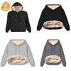Arctic Fleece Womens Hoodie Sweatshirt With Pockets For Casual Winter Wear