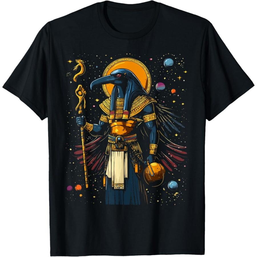 

Thoth Egyptian God Egyptian Mythology Pyramid Ancient Egypt T-Shirt(13) XXXXXL чорний