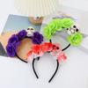 Halloween Totenkopf Blumige Stirnbänder Mit Plastik Kostüm Haaraccessoires Für Kostümpartys Und Gruselige Veranstaltungen