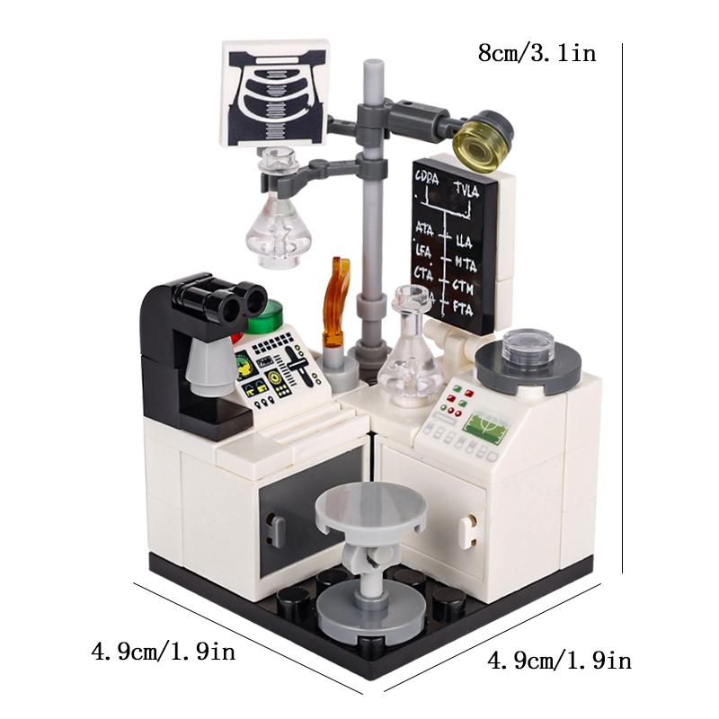 City Building Blocks Furniture Set Wine Cabinet Toilet Bathtub Bed Piano TV Sofa Air Conditioning Refrigerator Sound Toy R048