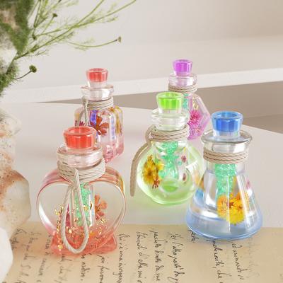 DIY Epoxy Resin Mold Wish Bottle with Lid Perfume Bottle Silicone Craft Mold for Crafting Jewelry Making Unique Gift Home Decor