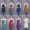 Waterproof Canvas Apron for Baking, Tea Shops, Nail Art, Florists, and Catering with Custom Logo Printing