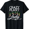 Retro Crazy Plant Lady, Plant Lover Gardener, Plant Mom T-Shirt