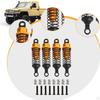 4 Pieces Hydraulic Shock Absorbers for RC Car Dampers Set Shocks 1/12 1/16 Scale MN98