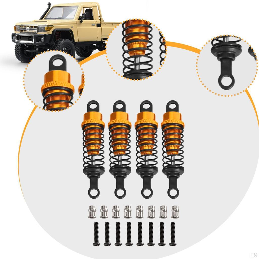 4 Pieces Hydraulic Shock Absorbers for RC Car Dampers Set Shocks 1/12 1/16 Scale MN98