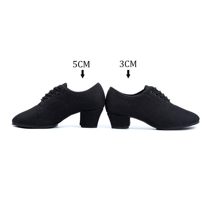 Mesh Dance Shoes Latin Samba Shoe for Women's Ballroom Modern Tango Jazz  Practise Shoes