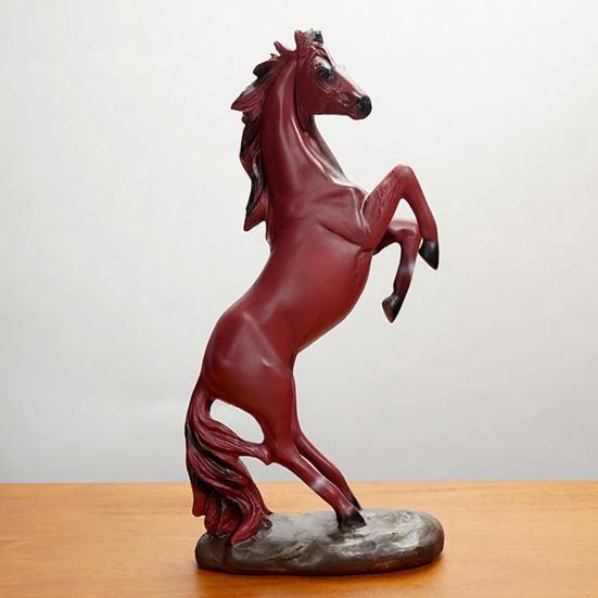 Standing Simulated Horse Figurine Vintage Miniature Pony Statue Resin Animal Sculpture Home Office Desktop Decoration Ornament
