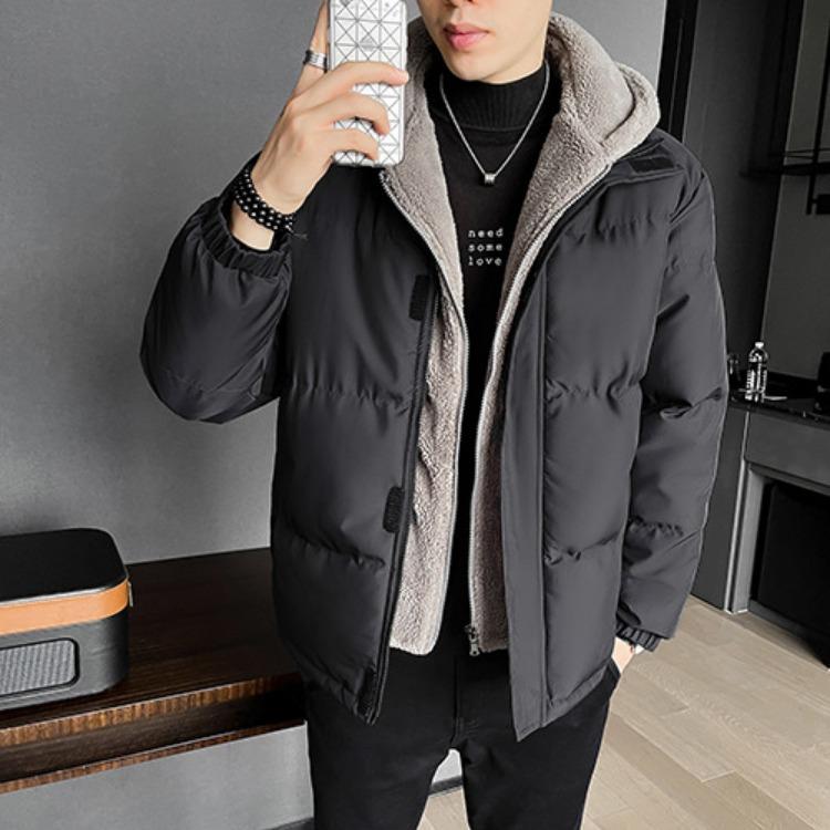 

Большие размеры мужской одежды, ложные два предмета хлопковой одежды, мужская зимняя свободная утолщенная рокерская бархатная хлопковая куртка с капюшоном, хлопковое пальто 8XL