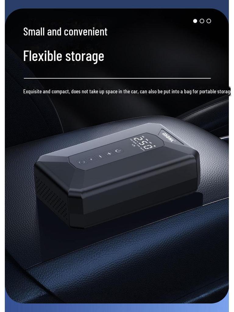 Smart Portable Air Pump & Flashlight: High-Voltage, Fast Charging, Wireless Digital Display for Cars & Travel