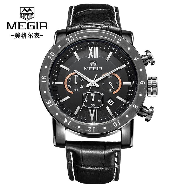 Multifunctional Chronograph Fashion Waterproof Luminous Men'S Watch, Model 3008G