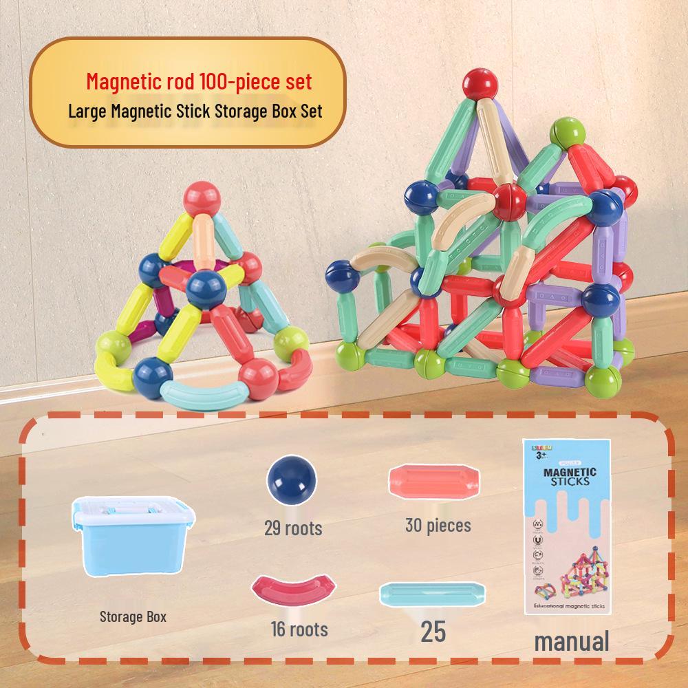 Large Magnetic Building Blocks for Children's Play and Relaxation