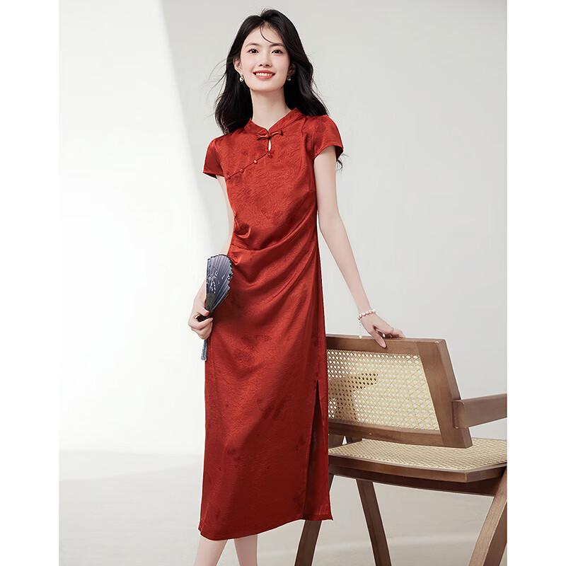 

Si Shui Nian Hua Elegant Chinese Style Petite Slimming Dress M
