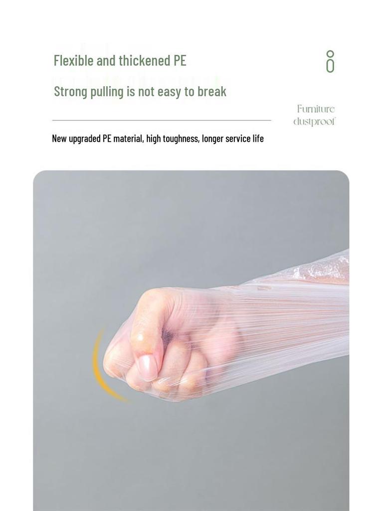 Spring Cleaning Dustproof Disposable Furniture Cover - Protective Plastic Film Cloth