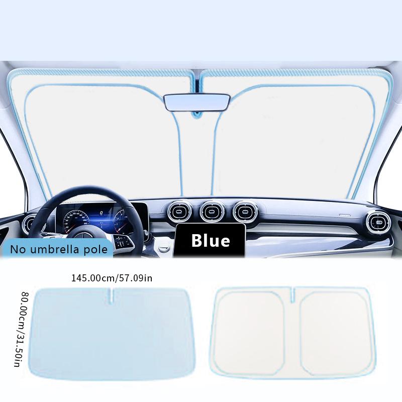 SEAMETAL Car Sunshade Front Windshield Sunshade Cover Car Interior Sunshade Protection Heat Insulation Sunshade Curtain Covers синий