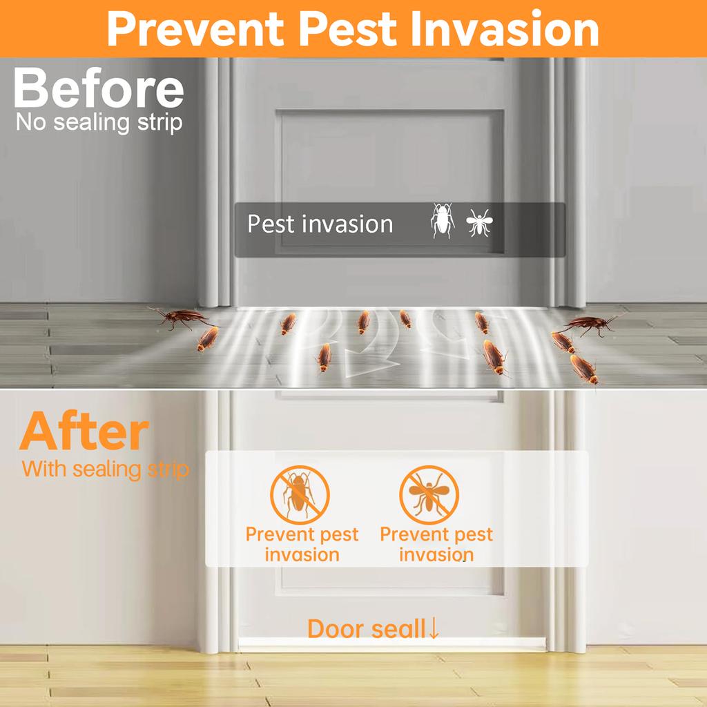 Windproof And Warm Insulation Adhesive Strip Glass Door And Window Sealing Bathroom Door Lower Gap Water Blocking