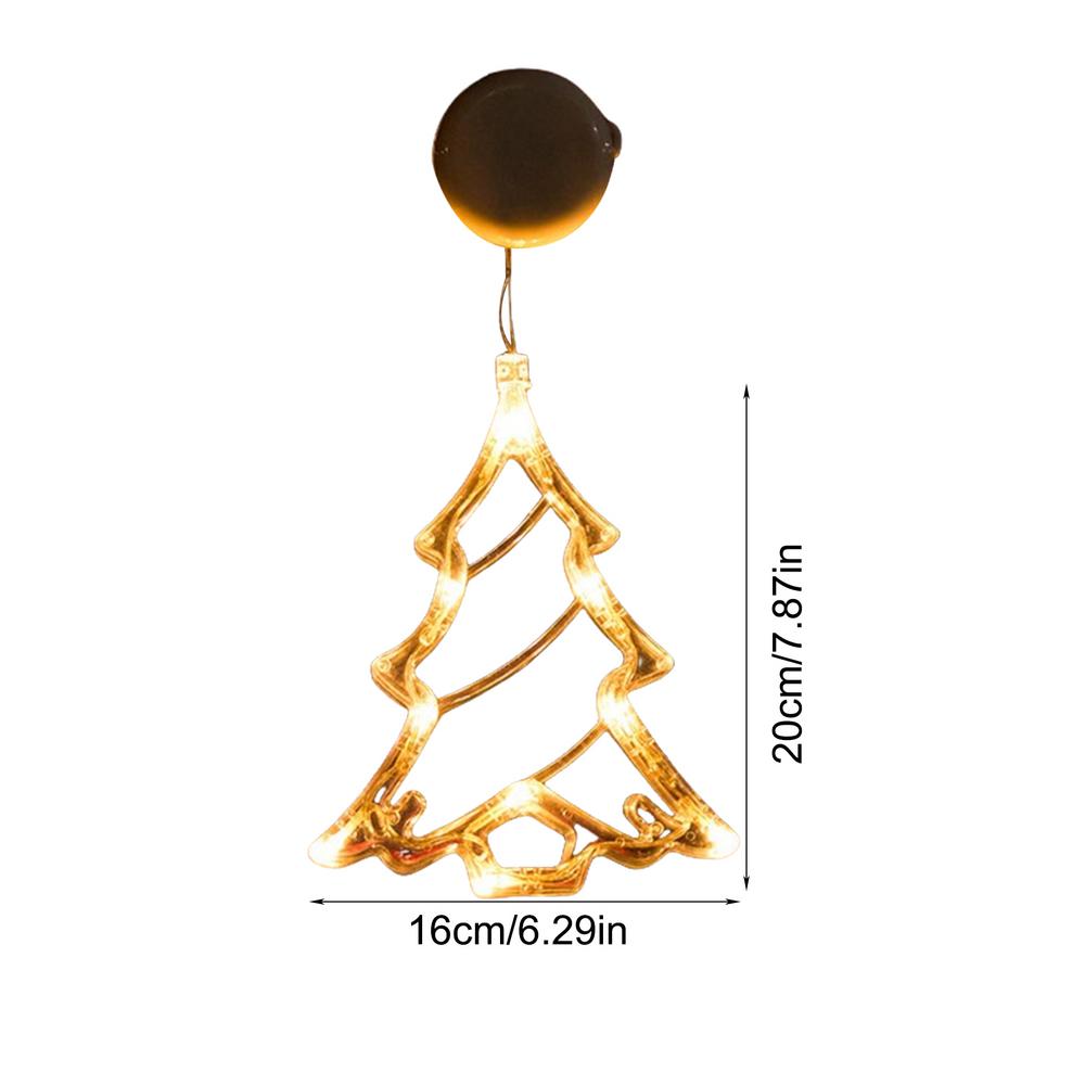 

Рождественские оконные огни Силуэтные огни Водонепроницаемые Украшения на присосках Оконные огни Работающие от батареек Удобные Водонепроницаемые