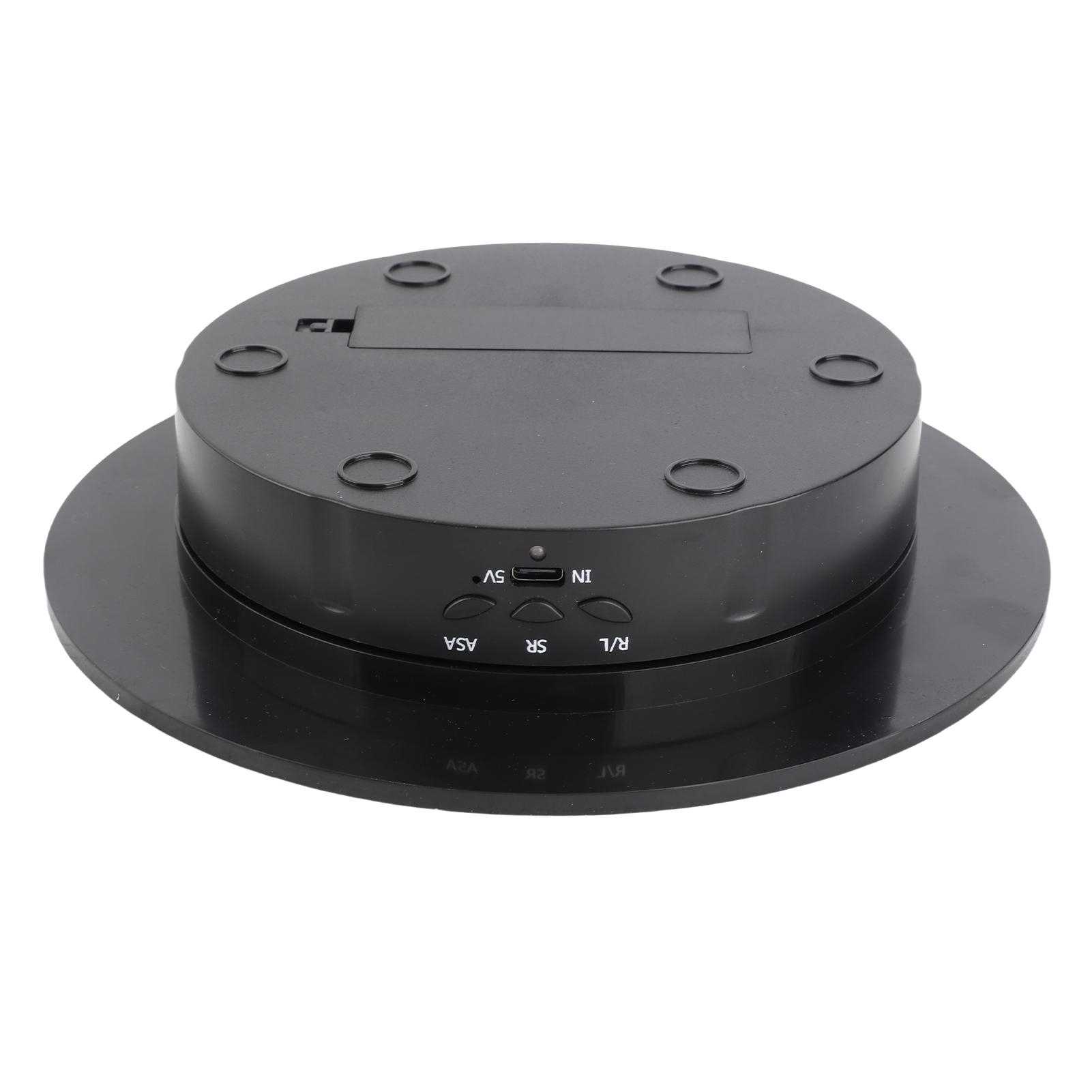 

Turntable 360 Degree Electric Rotating Turntable Display Stand for Video Photography Props Speed Adjustable Display Turntable чёрный