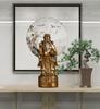Feng Shui Copper God of Fortune Standing Wen Cai Statue Home Offerings Yuan Bao Home Living Decor
