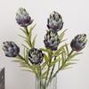 2Pcs 56CM Artificial Artichoke Fruit Fake Single Branch Thistle Simulation Artichoke Flower  Wedding