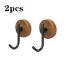 4/1pcs Wall Wood Hook Self-adhesive Walnut Hanging Hanger Bathroom Wall Hook Coat Storage Rack Home Towel Key Decor Kitchen Hook