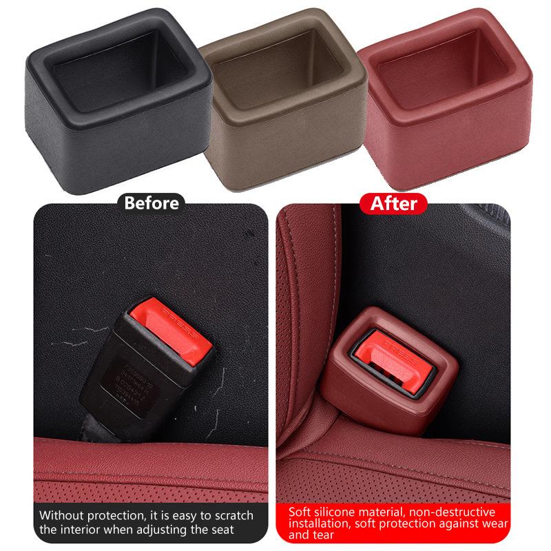 1Pc Car Seat Belt Buckle Cover Anti Scratch Seatbelt Button Protector Seat Belt Protection Cover Car Interior Accessories