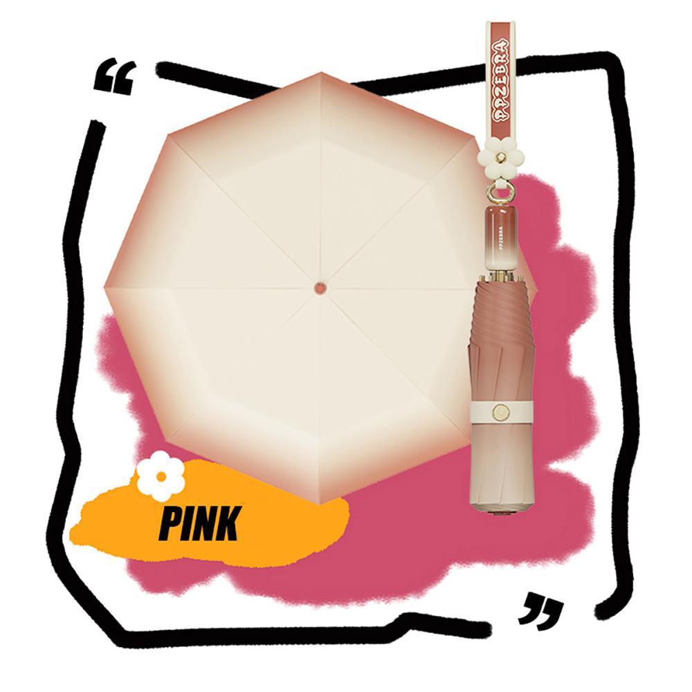 

High Quality Gradient Color Umbrella 3 Folding UPF50+ UV Protection Paraguas Sunny and Rainy Dual Use for Women Umbrella Gift metal-fiber composite&8K