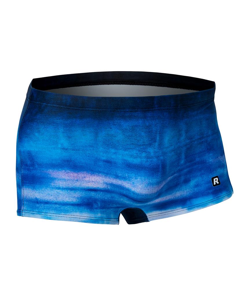 Laelliseupocheu [Osmr679 Blu] Ocean Short Square Men'S Swimsuit Blue