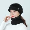 Autumn and Winter New Knitted Hat Middle-aged and Elderly Duck Tongue Hat Outdoor Warm Beret