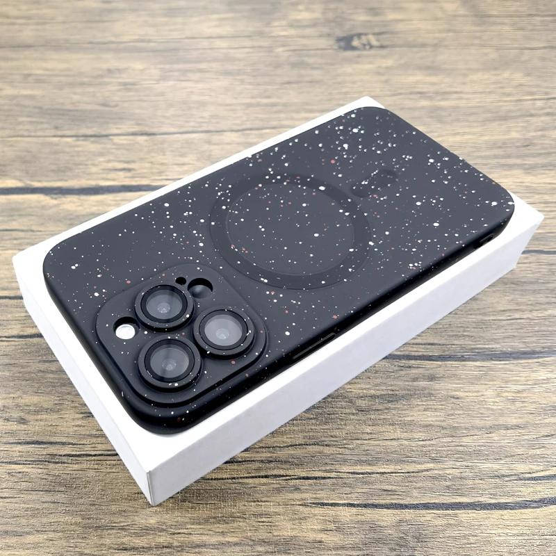 Luxury Silicone Case For iPhone 17 16 15 14 13 12 11 Pro Max Plus 16Pro 15Pro 14Pro 13Pro For Magsafe Mag Safe Charge Covers