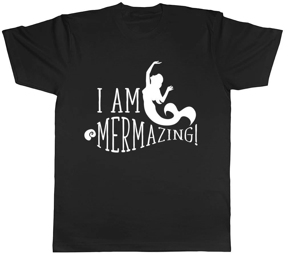 I am Mermazing Womens Ladies Mermaid Regular Fit T-Shirt XL