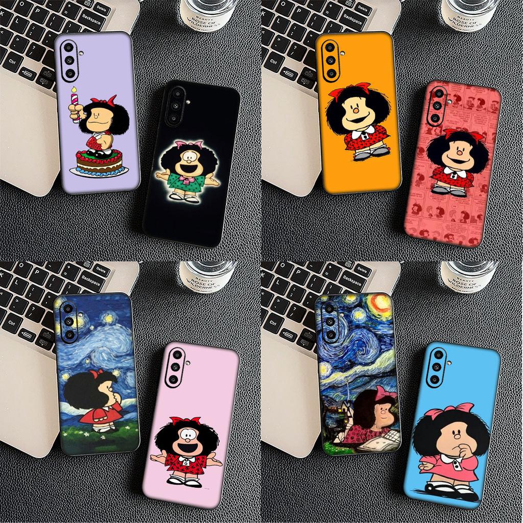 for Samsung Galaxy Note 20 Ultra 10 8 9 S10 Plus Lite S8 A70 A24 A25 S10E A21S A37 A57 A51 A7 Case Poster M-Mafaldas Cartoon