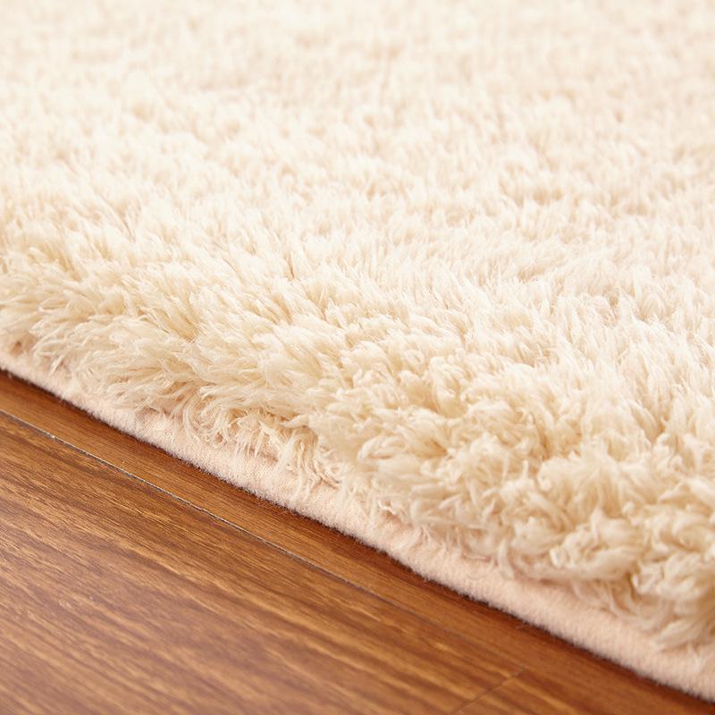 Water Absorbent Oval Plush Non-Slip Floor Mat Rug Living Room Doormat Carpet