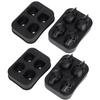 2Pcs Ice Mold Skull Shape Silicone Ice Cubes Tray for Cake Candies Kitchen Baking Tool