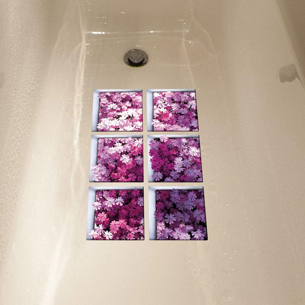 3D Effect  Waterproof Bathtub Stickers shower bathtub decals Appliques preventing slipping for home hotel bathroom use