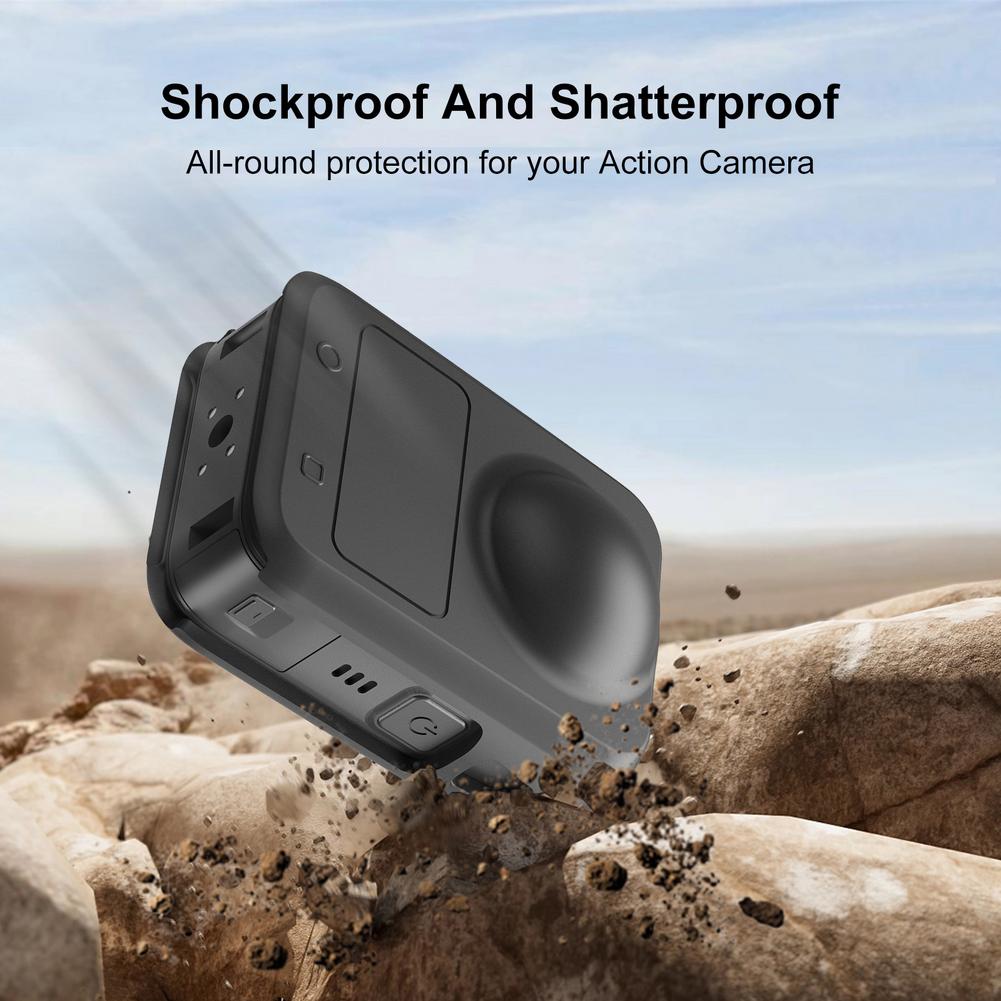 For PULUZ For DJI Osmo 360 Body Silicone Protective Cover Panoramic Sports Camera Anti Drop And Waterproof Protective Shell