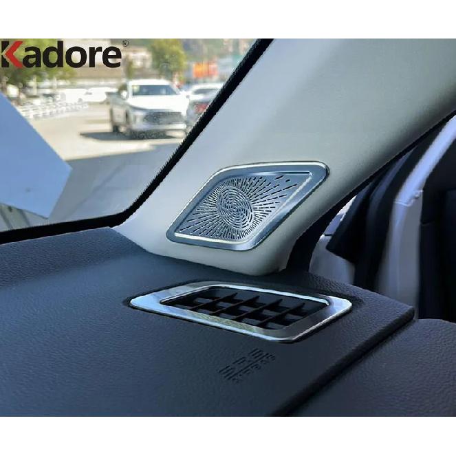 Car Accessories For Honda CRV CR-V  2024 Stainless Interior Front Door A Pillar Audio Stereo Speaker Cover Trim (No Hybrid)