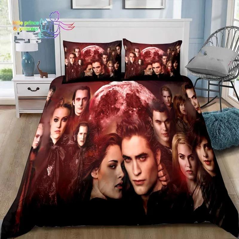 3D The Twilight Saga Hd Printed Comfortable Duvet Quilt Cover Pillowcase Bedding Set Children Bedroom Decoration Home Textile