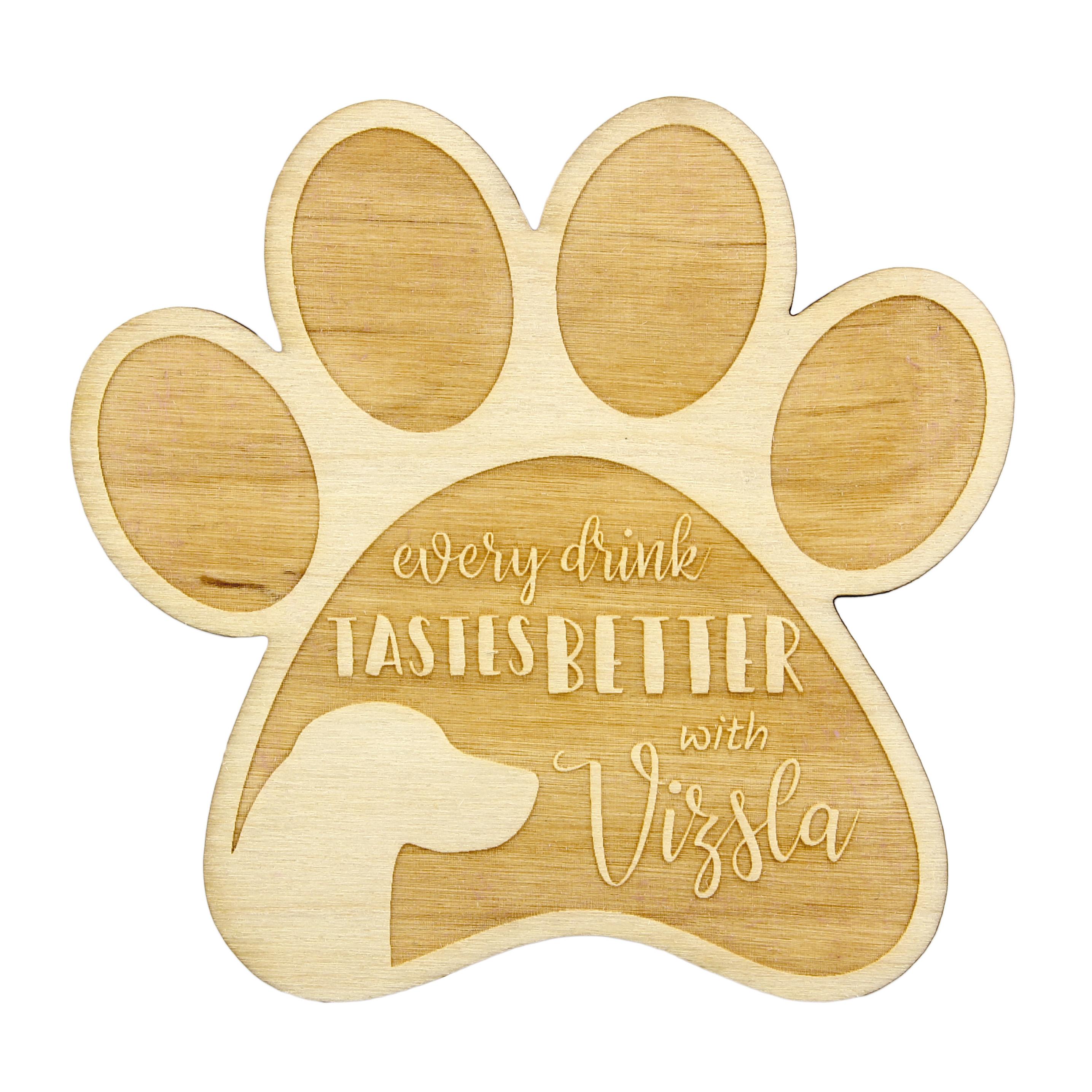 

Vizsla - Mug coaster, engraved coaster with dog, gift for dog lover by Art-Dog brand