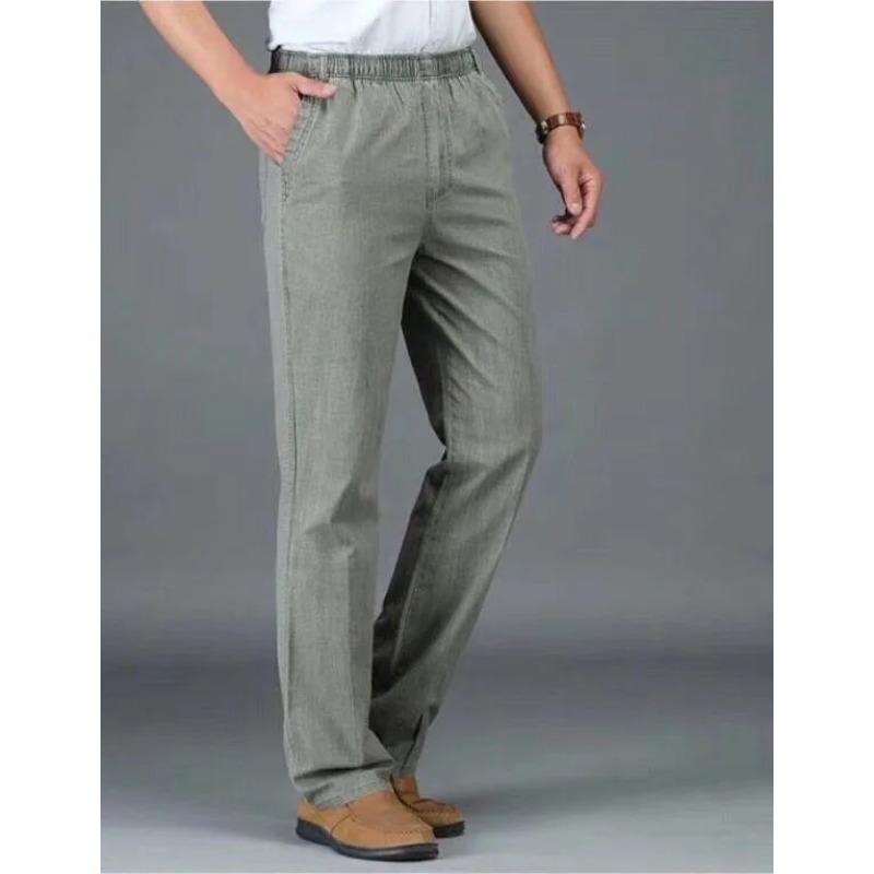 

Новые мужские деловые повседневные брюки, мужские однотонные хлопковые брюки с карманами, дышащие модные мягкие удобные брюки размера плюс 5XL 5XL