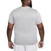 Nike Logo Badge Print Crew Neck T-Shirt Men Tops Gray DX0989-063