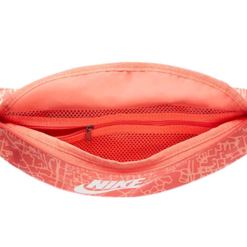 Nike Heritage Fabric Crossbody Bag, Sling Bag, Fanny Pack Regular Unisex Mysterious Ash Red Casual DC5097-814