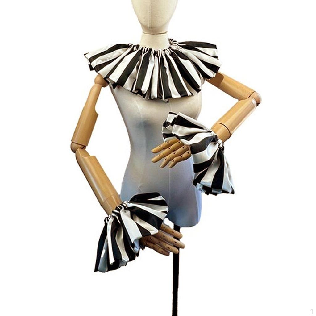 Clown Neck Cuff Set Decor for Concerts Holiday Christmas Masquerade