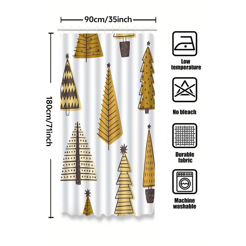 Tu Boho Tree Shower Curtain Nature Forest Backdrop Botanical Shower Liner Farmhouse Decor Modern Bathroom Art Tapestry